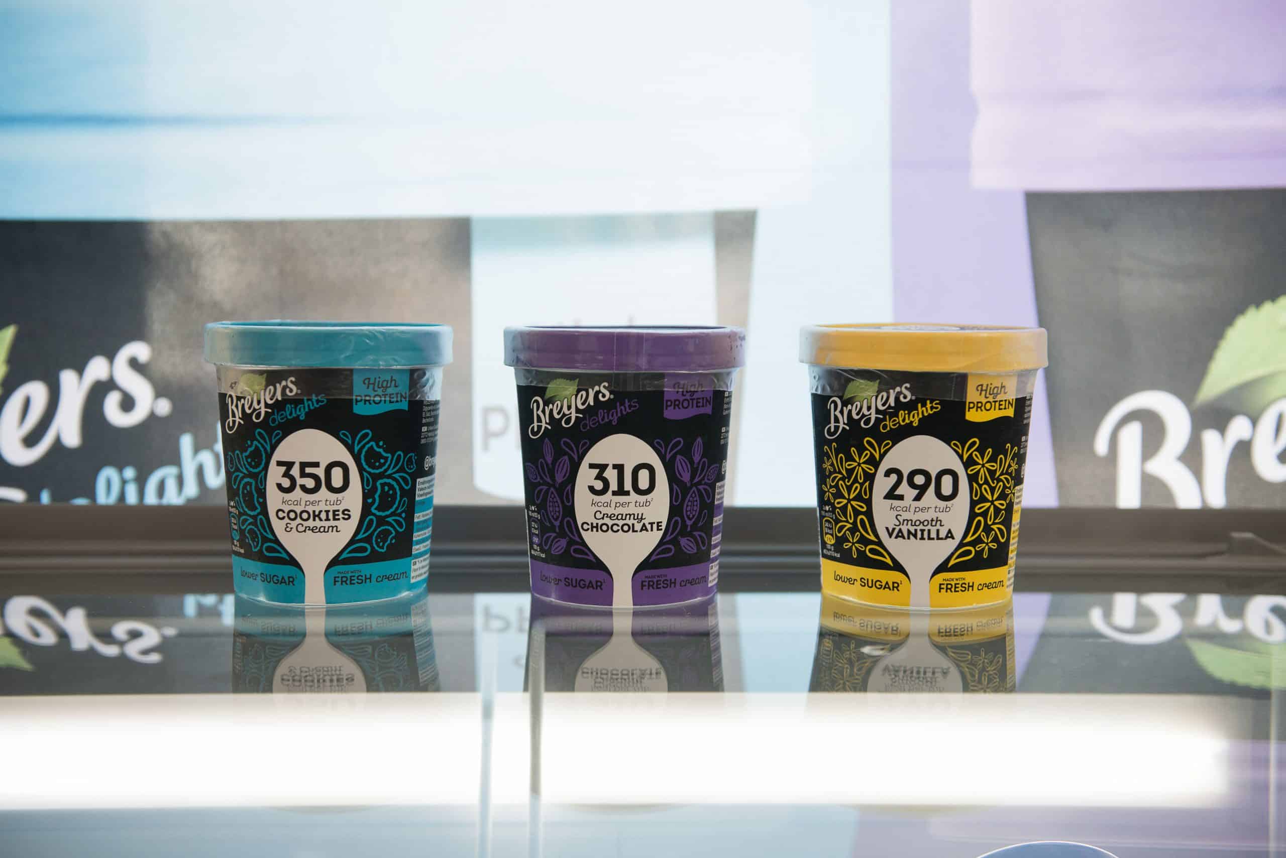 Lime Factory gekoelde sampling Breyers ijs