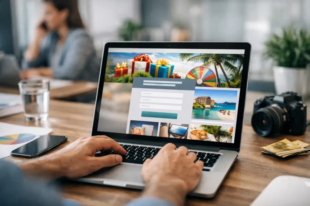 Actiewebsite leads verzamelen voor promotie